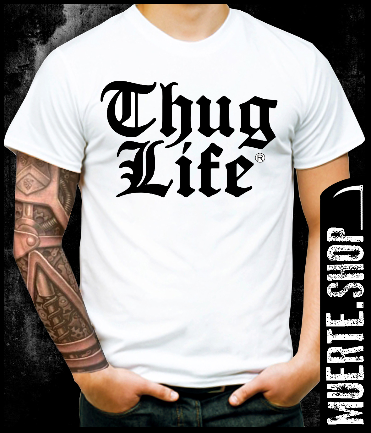 Тениска THUG LIFE GOTHIC